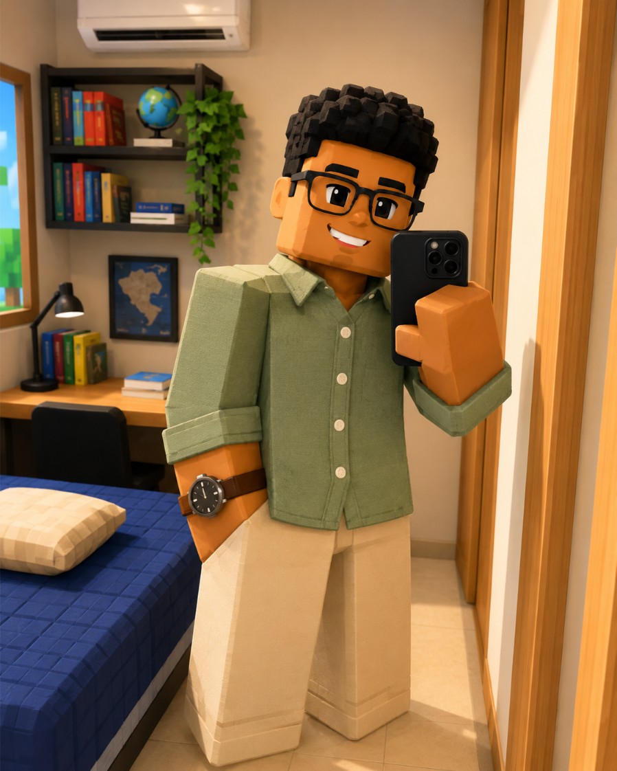 Resultado masculino em ROBLOX
