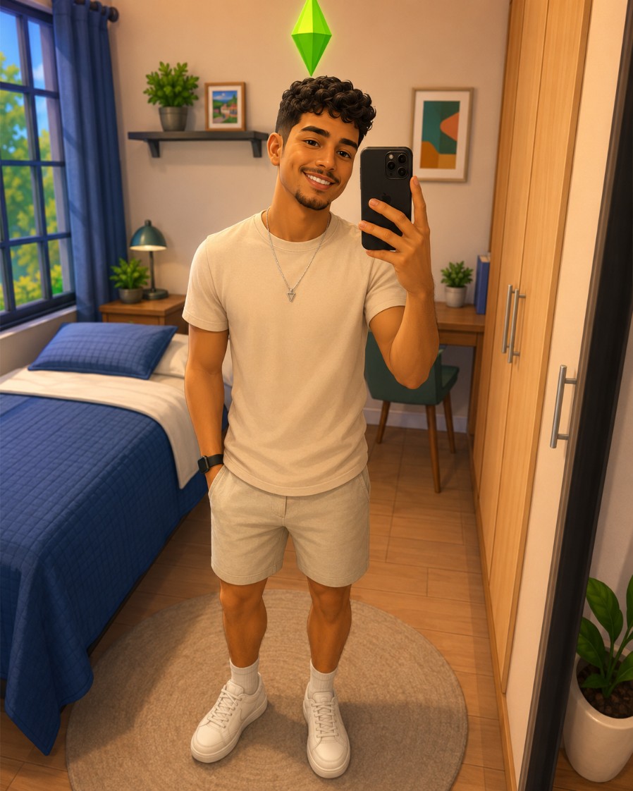 Resultado masculino em THE SIMS